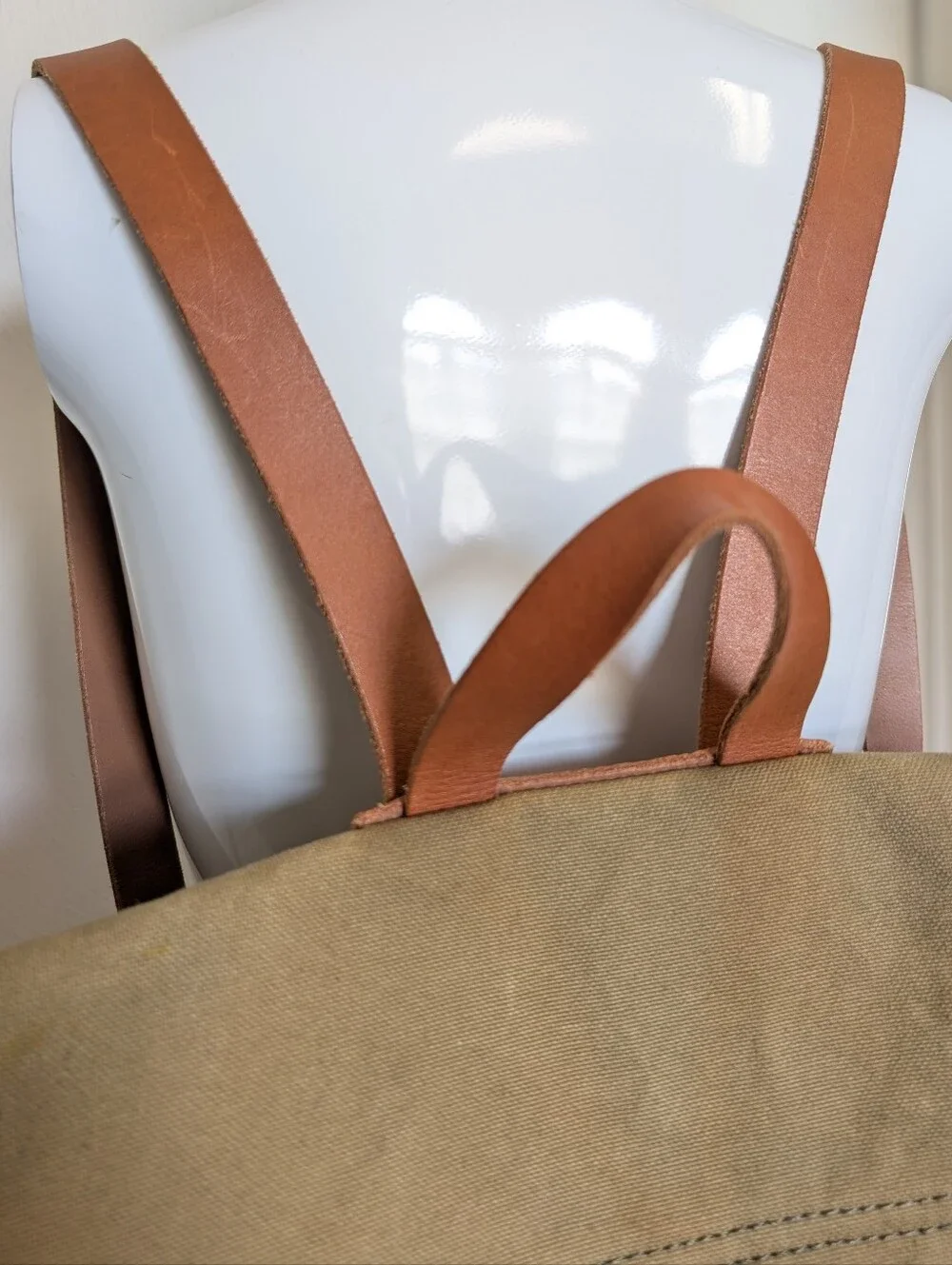Madewell Green Canvas Fold Over Backpack